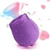Rose Sex Toy For Women;  Waterproof Vaginal Suction Vibrator;  Intimate Nipple Sucking Cup;  Oral Clitoral Stimulato