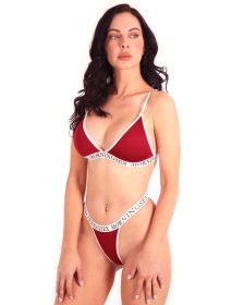 Morning Sex Two-Piece Bikini Set - Red (size: medium)